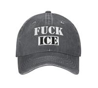 GQWJKSZ Casquette de Camionneur Fuck Ice Hat Ice Out of La Hat pour Hommes et Femmes, Noire R17
