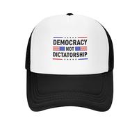GQWJKSZ Casquette Trucker « Démocratie, Pas Dictature » - Protestation démocratique - Casquette de Baseball à Message Politique