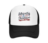 GQWJKSZ Casquettes de Camionneur « Liberté et Justice pour Tous », Casquettes de Baseball de Protestation Politique « Sauvons la