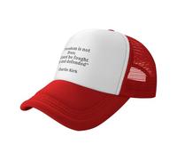 GQWJKSZ Charlie Kirk La liberté n'est Pas Gratuite, Elle Doit être combattue et défendue Casquette de Camionneur Chapeaux de Papa vin
