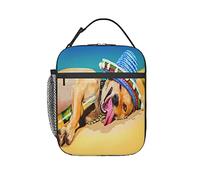 GQWJKSZ Chihuahua ivre a une sieste fou et drôle visage idiot boîte à déjeuner isolée, sac à déjeuner réutilisable seau à déjeuner refroidisseur Bento sac fourre-tout