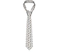 GQWJKSZ Cravate bouledogue français pour hommes, cravate fine pour garçons, nouveauté imprimée drôle pour mariages, soirées dansantes