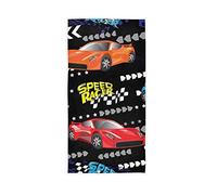 GQWJKSZ Essuie-Mains en Coton Speed Cars pour Bain, Spa, Salle de Sport, hôtel