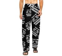 GQWJKSZ Faites-moi confiance, je suis un ingénieur en mécanique, pantalon de pyjama imprimé, bas de détente doux, vêtements de nuit pour hommes et femmes