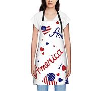 GQWJKSZ I Love America Tabliers Pour Femmes Hommes Tablier À Bavoir Imperméable Tabliers De Chef Pour La Cuisine Cuisson Cuisson Barbecue Jardinage