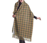 GQWJKSZ Jacobite Modern Tartan Femme Longue et Large Jacobite Modern Tartan Cachemire Sensation Châle Wrap Hiver Chaud Écharpe 77x27 pouces