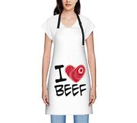 GQWJKSZ J'aime les tabliers de boeuf pour femmes hommes tablier bavoir imperméable tabliers de Chef pour la cuisine cuisson cuisson barbecue jardinage
