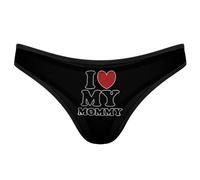 GQWJKSZ J'aime ma Maman sous-vêtements String pour Femme Culotte sans Coutures String Respirant Dos en T Invisible
