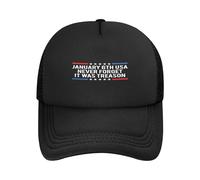 GQWJKSZ Janvier, États-Unis. N'oubliez jamais Que c'était de la trahison. Casquettes Trucker pour Hommes et Femmes, Dos en maill