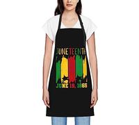 GQWJKSZ Juneteenth June 19th 1865 Juneteenth Jour de la liberté Tabliers pour femmes hommes Tablier à bavette imperméable Tabliers de chef pour la cuisine Cuisson Cuisson Barbecue Jardinage