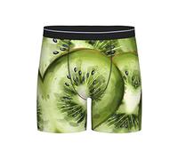 GQWJKSZ Kiwi Fruit Pattern Men's Boxer Brief Long Leg Underwear Fashion Briefs for Men Adult Teens