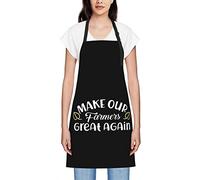 GQWJKSZ Make Our Farmers Great Again Tabliers Pour Femmes Hommes Tablier À Bavette Imperméable Tabliers De Chef Pour La Cuisine Cuisson Cuisson Barbecue Jardinage