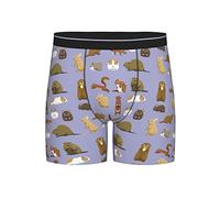 GQWJKSZ Mignon Chipmunk Motif Hommes Boxer Brief Longue Jambe sous-Vêtements Mode Mémoires pour Hommes Adultes Adolescents