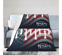 GQWJKSZ Pearl Harbor Remembrance Day Couverture en Flanelle Ultra Douce en Micro Polaire Couvertures Chaudes Climatisation Literie légère pour canapé canapé Chaise Toutes Saisons