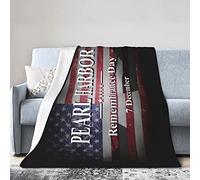 GQWJKSZ Pearl Harbor Remembrance Day Couverture en Flanelle Ultra Douce en Micro Polaire Couvertures Chaudes Climatisation Literie légère pour canapé canapé Chaise Toutes Saisons