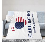 GQWJKSZ Pearl Harbor Remembrance Day Couverture en Flanelle Ultra Douce en Micro Polaire Couvertures Chaudes Climatisation Literie légère pour canapé canapé Chaise Toutes Saisons