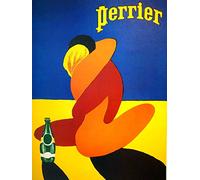 GQWJKSZ Perrier - décoration murale de Garage 8x12 pouces, Plaque métallique en étain adaptée aux cafés, Restaurants, hôtels, Bar, fermes, jardin