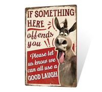 GQWJKSZ Plaques métalliques sarcastiques amusantes pour décoration de caverne d'homme, plaques de garage, je suis multitâche, je peux écouter, ignorer et oublier tout en même temps, 20 x 30 cm