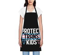 GQWJKSZ Protéger Trans Kids Gay Pride Lgbt Pride Mois Tabliers Pour Femmes Hommes Tablier À Bavette Imperméable Tabliers De Chef Pour La Cuisine Cuisson Cuisson Barbecue Jardinage
