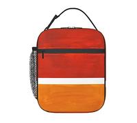 GQWJKSZ Sac à lunch ocre jaune orange brûlé, boîte à lunch isolée durable, sac fourre-tout réutilisable pour adultes, sac isotherme réutilisable