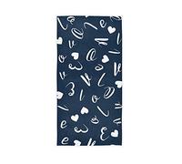 GQWJKSZ Serviette de Toilette en Coton Love Letters Heart pour Bath Face Spa Gym Hotel