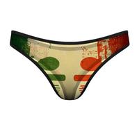 GQWJKSZ sous-vêtements pour Femmes avec Drapeau Italien, Culotte sans Couture, String Respirant en T Invisible dans Le Dos