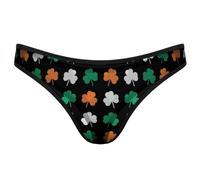 GQWJKSZ sous-vêtements pour Femmes Clover Saint Patrick's Day String sans Couture Culotte Invisible T-Back String Respirant