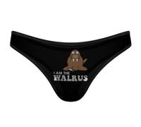 GQWJKSZ sous-vêtements pour Femmes I Am The Walrus, Culotte sans Couture, String Respirant à Dos en T Invisible