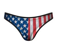 GQWJKSZ String pour Femme avec Drapeau américain du 4 Juillet, sous-vêtement sans Couture, Culotte Invisible, Dos en T, String Respirant