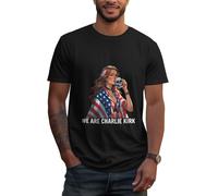 GQWJKSZ T-Shirt « Nous Sommes Charlie Kirk » pour Femme et Homme, Unisexe, Adulte