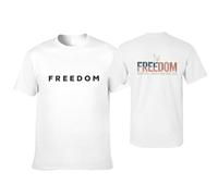 GQWJKSZ T-Shirts pour Hommes « La liberté ne Meurt jamais » de Charlie Kirk (1993-2025)