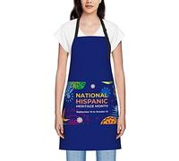 GQWJKSZ Tabliers du mois du patrimoine national hispanique pour femmes hommes tablier bavoir imperméable tabliers de chef pour la cuisine cuisson cuisson barbecue jardinage