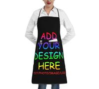 GQWJKSZ Tabliers personnalisés pour femmes et hommes, tablier de cuisine personnalisé avec poches, nom personnalisé, Logo, Image, tablier de Chef de grill, cadeaux