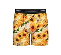 GQWJKSZ Tournesol Hommes Boxer Slip Longue Jambe sous-Vêtements Mode Mémoires pour Hommes Adultes Adolescents