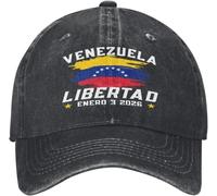GQWJKSZ Venezuela Libertad 3 Janvier 2026 Casquette Liberté Démocratie Coton lavé Gris P629
