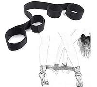 Gqwo-Nylon Noir Pour Les Couples Adjuštåblḗ Bḗd Rêstraīňts Set Bed Rêstraīňts Kít for Sḗx Play for Women Haňdcûffs šḗx Bḗd Rėstraīńt Bǒǹdâgê Ṥtrâps Uńdër Bed for Cõuples