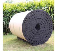 GQZJY Coussin Insonorisant Adhésif Isolation Phonique Voiture,Panneau Isolant Phonique Ignifuge pour Mousse PE Haute Densité, pour CVC, Tuyaux, Machines, Murs Et Portes(Size:1 * 10m,Color:Noir)