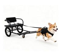 GQZJY Remorque pour chien avec siège intégré - Chariot de randonnée polyvalent pour la marche, véhicule de randonnée pour chiens de traîneau, confortable et durable (Taille : 40-60 kg/88-132 lb)