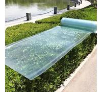 GQZJY Rouleau de toiture en Polycarbonate imperméable de 1 mètre de Large résistant aux UV Film Transparent pour Serre Panneaux isolants revêtement de Toit Facile à découper (Size:1m*4m)