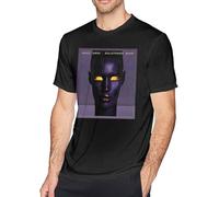GR-Ace Jo-NES Bulletproof Heart Man Classic Breathable T Shirt Casual Round Neck Easy Tee Personality Tees Black Manches Courtes(Medium)