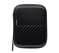 GR Deals Étui pour disque dur de 6,3 cm, coque de rangement portable pour gadget, disque dur, câble USB, chargeur portable, écouteurs, résistant à l'eau (noir)