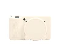 GR IIIx GR III Étui de protection en silicone souple ultra fin et léger pour appareil photo Ricoh GR IIIx GR III GR3x GR3 avec couvercle d'objectif amovible (blanc)
