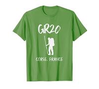 GR20 Corse, France Chaussures de randonnée/Trekking pour Homme T-Shirt, Homme, Herbe, S
