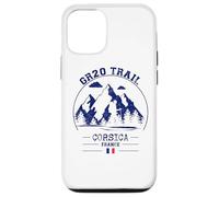 GR20 Trail Corse France Randonnée Drapeau Français Trekking Coque pour iPhone 12/12 Pro