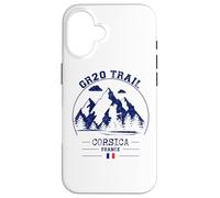 GR20 Trail Corse France Randonnée Drapeau Français Trekking Coque pour iPhone 16