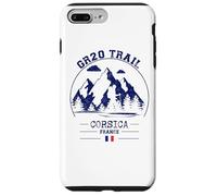 GR20 Trail Corse France Randonnée Drapeau Français Trekking Coque pour iPhone 7 Plus/8 Plus