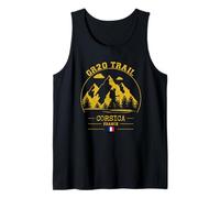 GR20 Trail Corse France Randonnée Drapeau Français Trekking Débardeur
