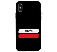 GR20 Trail Marker Route de randonnée Corse Coque pour iPhone X/XS