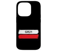 GR21 Trail Marker Normandie Coastal Randonnée Route Coque pour iPhone 14 Pro