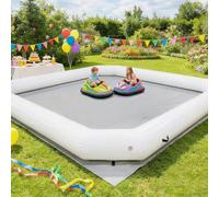 GR8FUN Piste de course gonflable hermétique commerciale pour voiture - Arène de course d'air scellée en PVC de qualité supérieure, piste de kart portable robuste pour fêtes et événements dans le